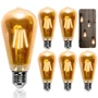 Kép 14/19 - 8W E27 LED filament égő 2200K  borostány ST64