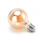 Kép 2/10 - 4W E27 LED filament gömb égő 2200K  borostány  80mm G80