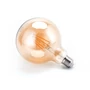 Kép 2/5 - 8W E27 LED filament gömb égő 2200K borostyán 95mm G125