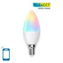 Kép 1/9 - E14 7W LED gyertya égő RGB+3000K-6500K C37 WiFi Smart LED színes