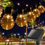 Kép 5/9 - Napelemes LED füzér meleg fehér 2700K-3000K 20-LED