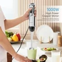 Kép 4/9 - 1000 W-os SUS kézi turmixgép többszörös sebességszabályozással