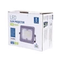 Kép 4/8 - 10W Szürke Házas Slim LED Reflektor Hideg Fehér 900lm