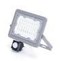 Kép 1/9 - 20W Szürke Házas Slim Mozgásérzékelős LED Reflektor Hideg Fehér 1800lm