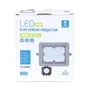 Kép 8/9 - 20W Szürke Házas Slim Mozgásérzékelős LED Reflektor Hideg Fehér 1800lm