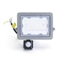 Kép 2/9 - 20W Szürke Házas Slim Mozgásérzékelős LED Reflektor Hideg Fehér 1800lm