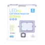Kép 8/9 - 20W Szürke Házas Slim Mozgásérzékelős LED Reflektor Természetes Fehér 1800lm