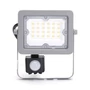 Kép 2/9 - 20W Szürke Házas Slim Mozgásérzékelős LED Reflektor Természetes Fehér 1800lm