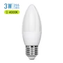 Kép 2/6 - E27 3W LED gyertya égő természetes fehér 4000K C37 tejüveg opál