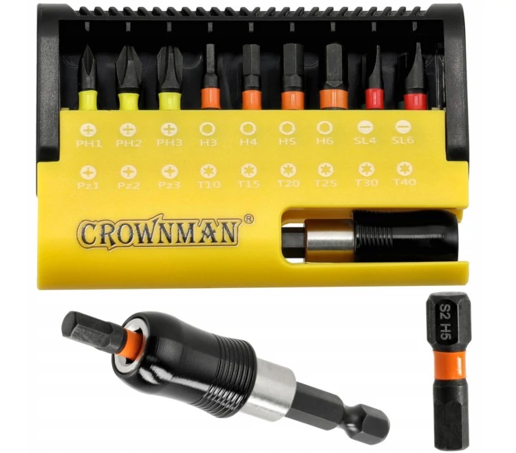 Crownman 18 db-os Bit Fej Készlet