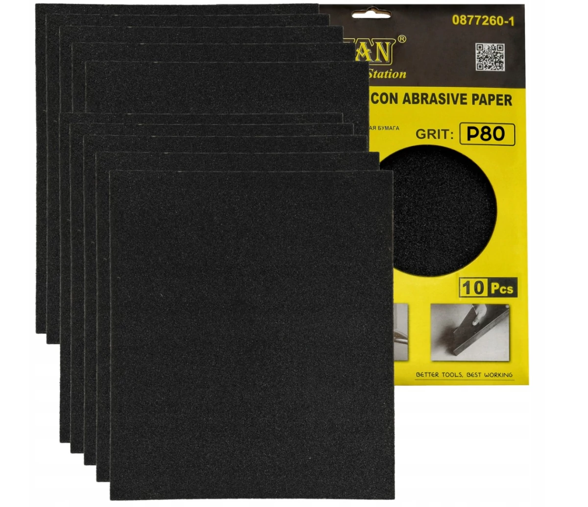 Crownman Csiszoló Papír 230x280mm P80 10 db