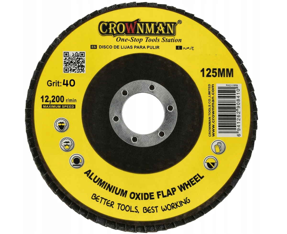 Crownman Lamellás Csiszoló Korong 125mm P40