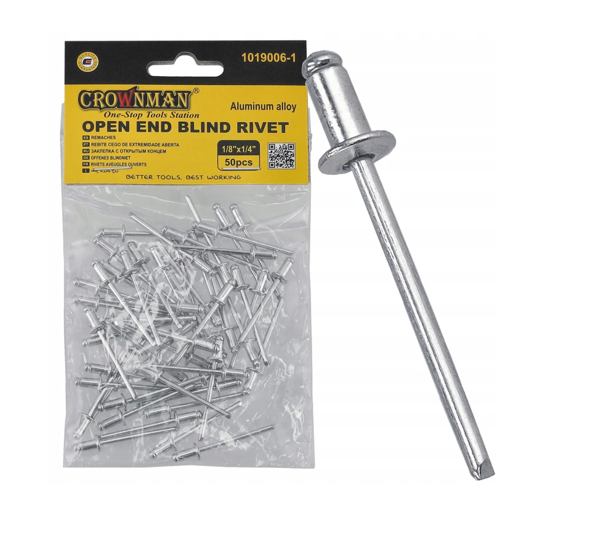 Crownman Popszegecs 1/8 ‘x1/4’/3.2*6 Mm