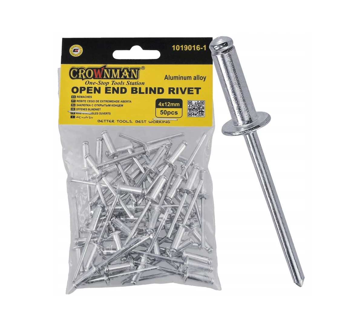 Crownman Popszegecs 4*12mm