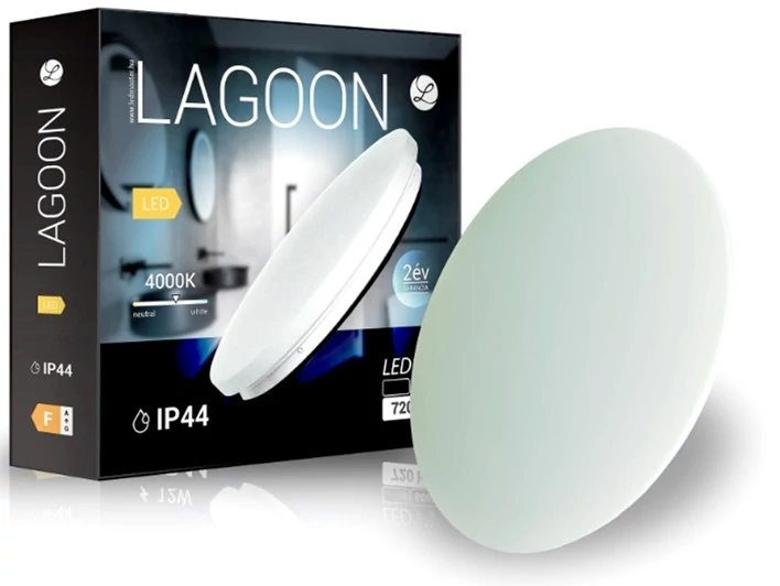 Lagoon 72 W-os ø600 mm kerek natúr fehér mennyezeti lámpa IP44-es védettségű