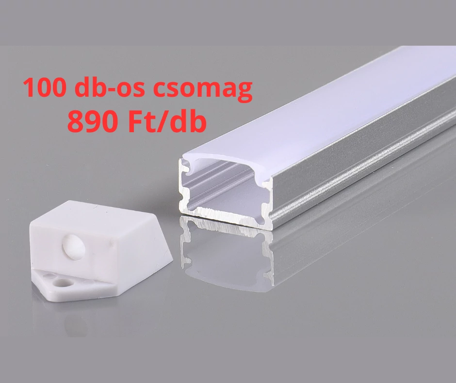 Ledmaster Slim felületre szerelhető aluprofil szett 100 db-os csomag