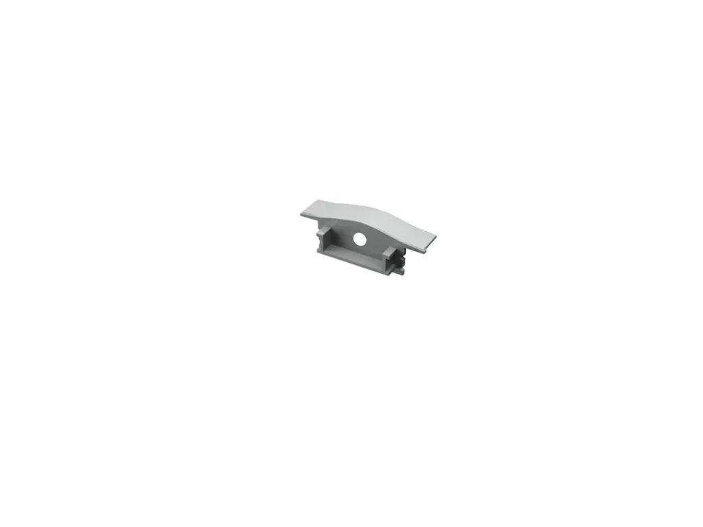 Ledprofiles szürke színű végzáró furattal LP301 aluprofilhoz