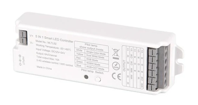 MasterLED  5 in1 RF 12/24V 15A LED vezérlő
