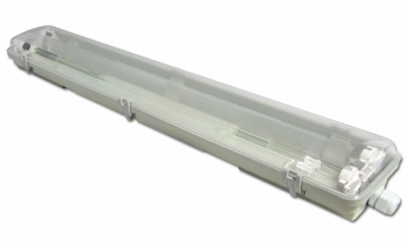 MasterLED 60 cm-es üres armatúra 2x18 W-os víztiszta fedéllel