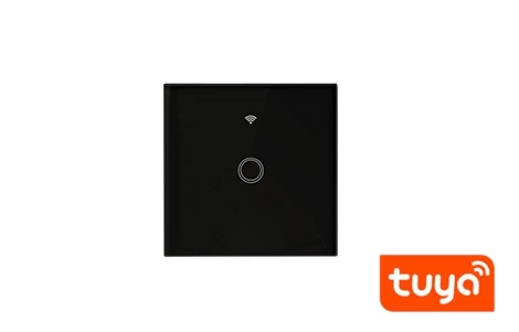 MasterLED Fekete üveg WIFI-s érintő villanykapcsoló(101+N)