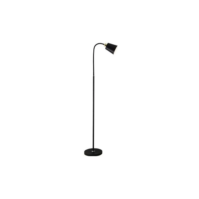 MasterLED Koko fekete/arany színű állólámpa  155 cm  E27-es foglalattal