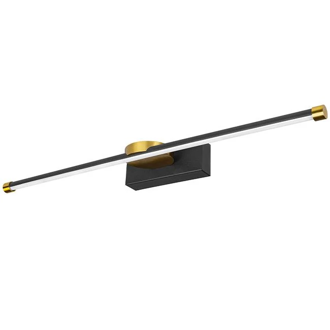 MasterLED Santo 12W  4000K  60 cm-es fekete/arany tükör feletti lámpa IP44-es védettségű