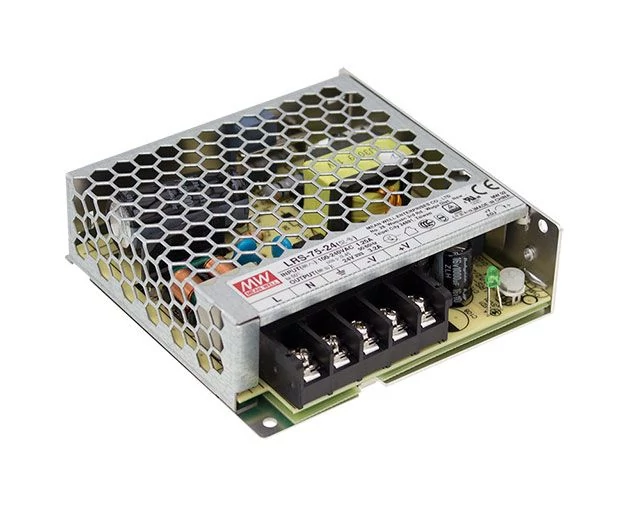 Mean Well 75 W-os beltéri tápegység  6 Amper  12 V DC