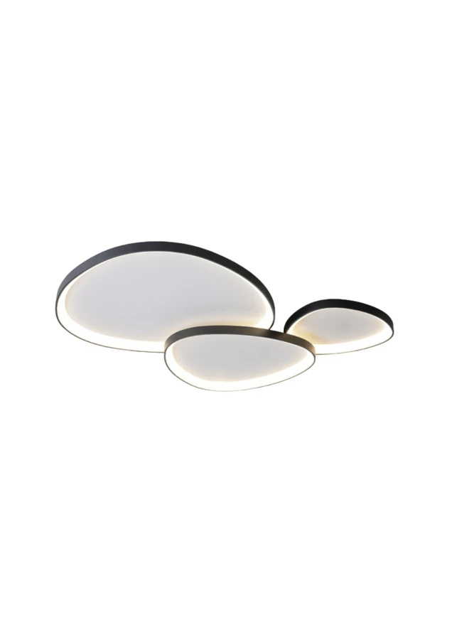 Stone Loire 110W-os 1150x750mm 3000-6500K fekete színű távirányítós mennyezeti lámpa