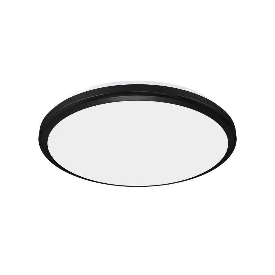 Strühm Planar 18 W-os ø265 mm kerek  fekete mennyezeti lámpa IP54-es védettségű