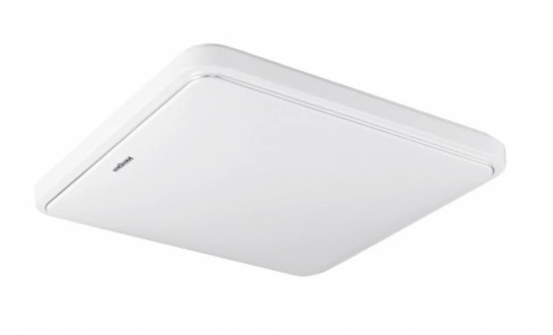 Strühm Sola Slim 28 W-os 330x330 mm négyzet alakú natúr fehér mennyezeti lámpa IP44-es védettségű