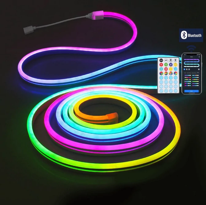 Bluetooth RGBIC neonfény 5m