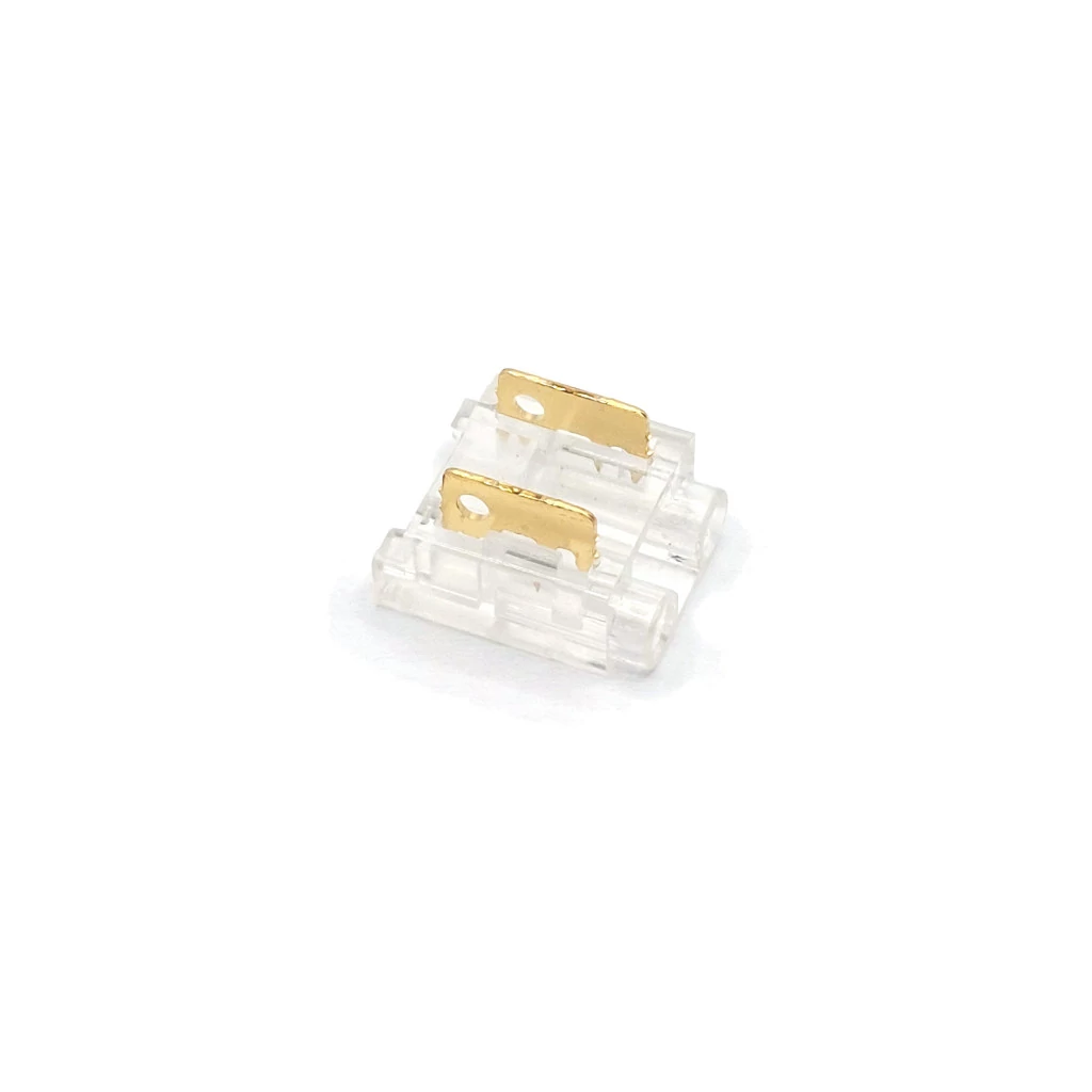 COB LED Szalag átlátszó betápcsatlakozó 8 mm 2 pin szalag+vezeték