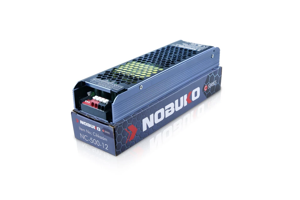 NOBUKO C Series 12V 500W IP20 Fémházas Led Tápegység