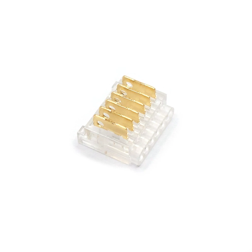 SMD LED Szalag átlátszó betápcsatlakozó 12 mm 6 pin szalag+vezeték