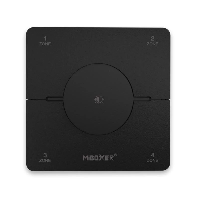 MiBoxer 4 zónás Dimmer+CCT Fali Távirányító Fekete