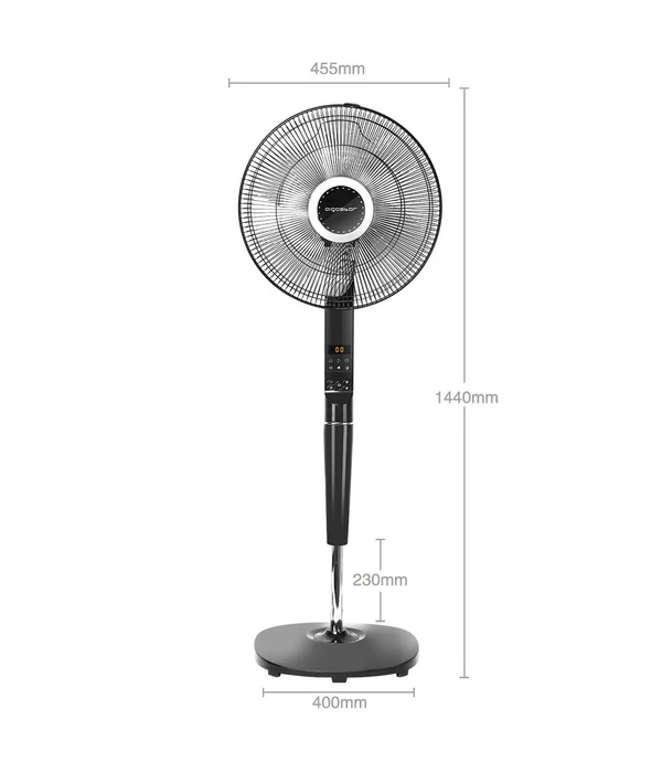 55W 16 hüvelykes, 5 lapátos elektronikus állványos ventilátor