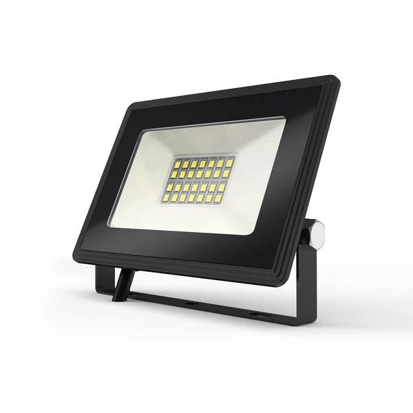 20W Fekete Házas Slim LED Reflektor Hideg Fehér 1800lm
