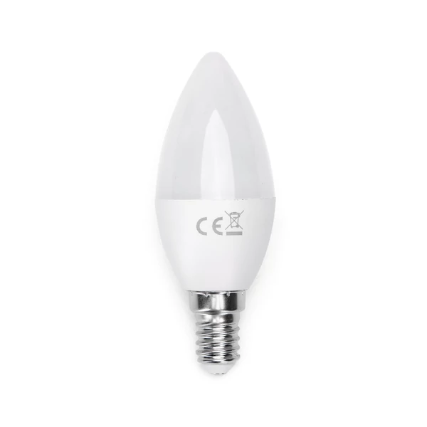E14 4,9W LED gyertya égő természetes fehér 4000K C37 tejüveg opál