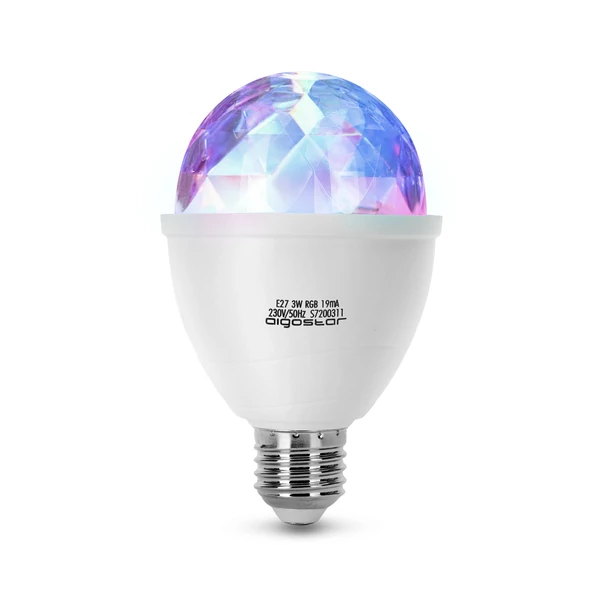 LED fényfüzér RGB színes mini disco gömb